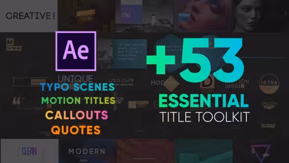 دانلود Essential Titles Toolkit – پروژه افتر افکت