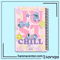دفتر مدرسه طرح STITCH just CHILL برند لانگو