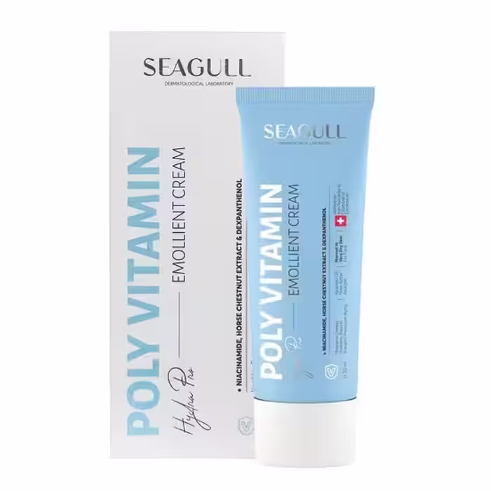 کرم نرم کننده پلی ویتامینه سی گل POLLY VITAMIN EMOLLIENT CREAM SEAGULL