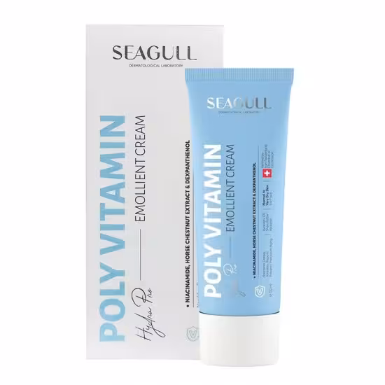 کرم نرم کننده پلی ویتامینه سی گل POLLY VITAMIN EMOLLIENT CREAM SEAGULL