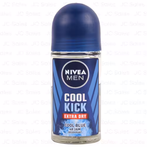 مام رول ضدتعریق نیوا کول کیک کول بلو 50 میلی‌لیتر Nivea Deo Men Roll On Cool Kick Cool Blue  extra dry