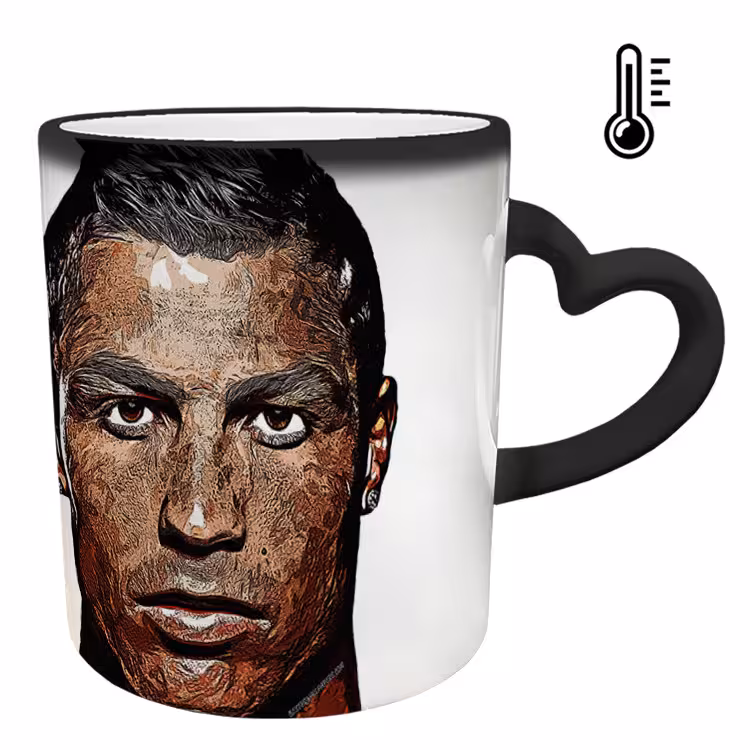 خرید ماگ-لیوان حرارتی  دسته ساده  رونالدو کد 182