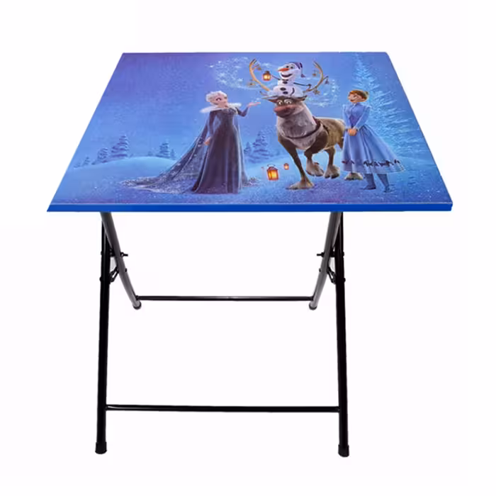 ست میز تحریر و صندلی آسایش مدل تاشو باکسدار طرح فروزن