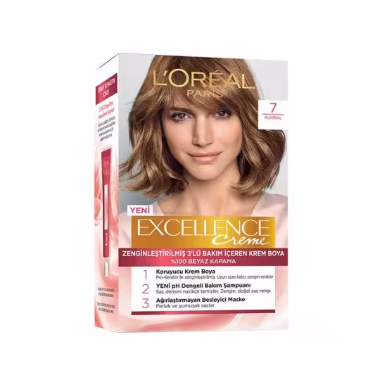 کیت رنگ مو لورال LOREAL EXCELLENCE شماره 7
