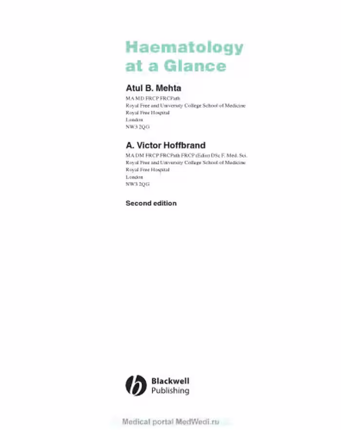 خرید و دانلود نسخه کامل کتاب Haematology at a Glance
