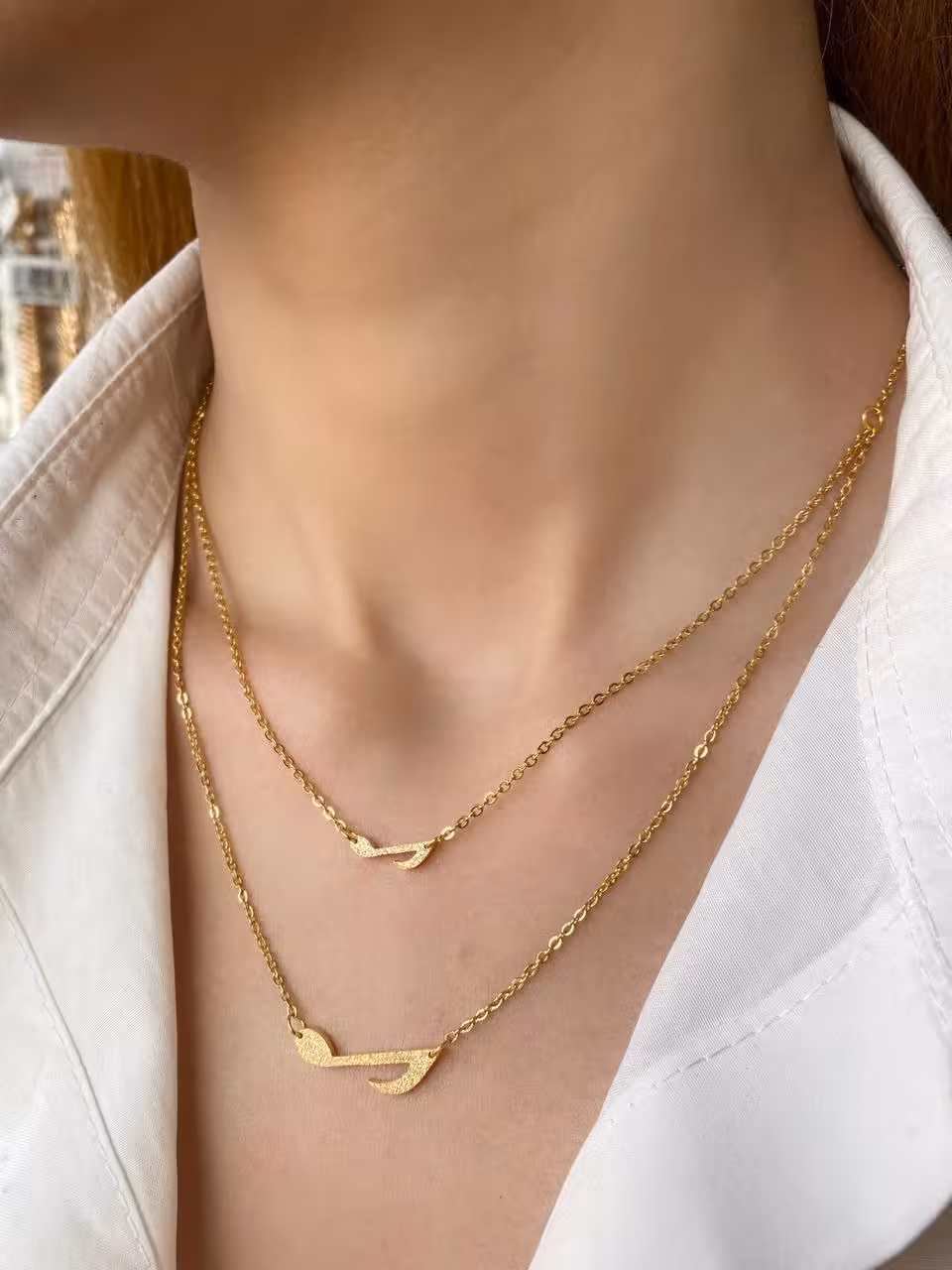 گردنبند دو ردیفه مدل نت موسیقی