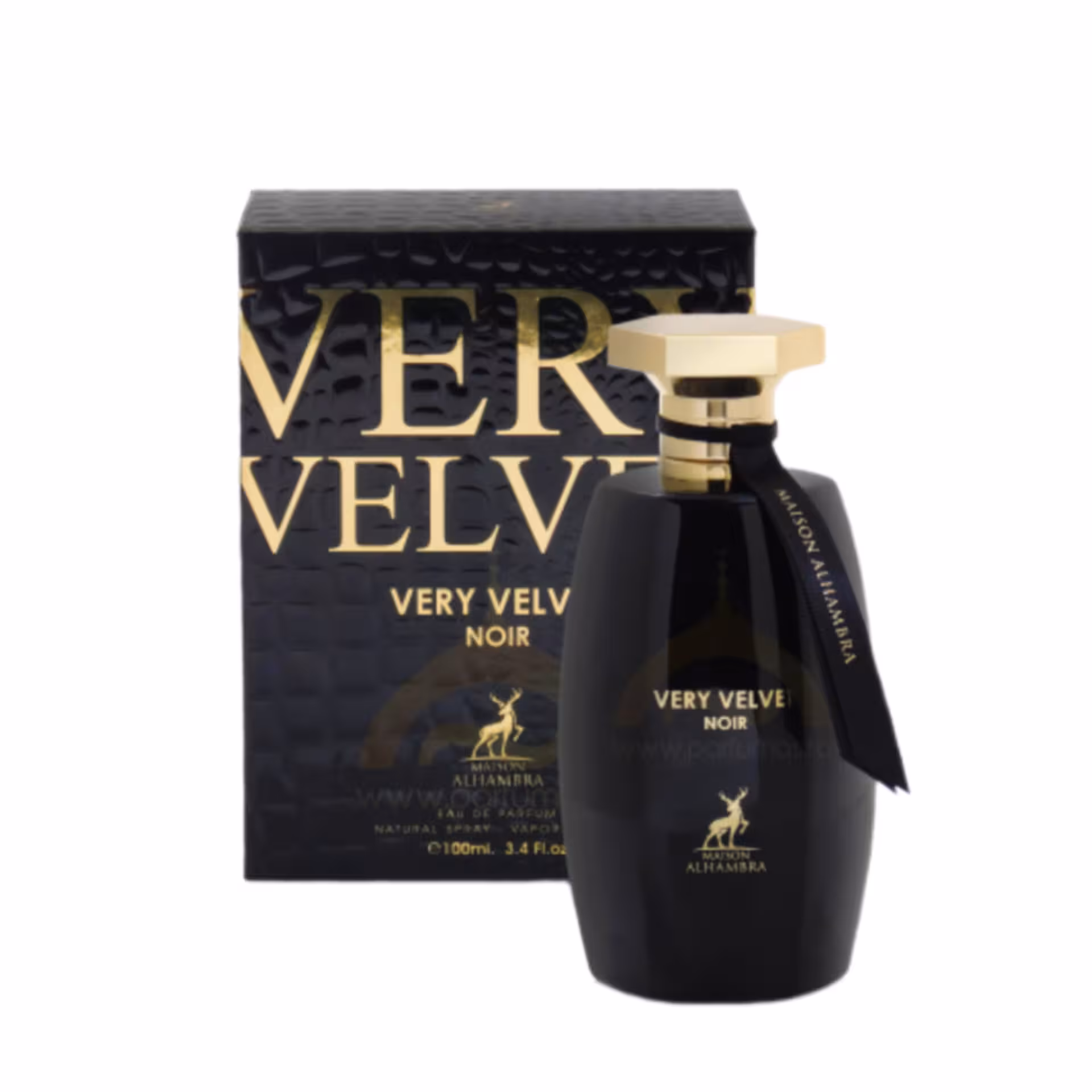 ادکلن زنانه الحمبرا مدل ویکتوریا سکرت مشکی وری ولوت نویر حجم 100میل