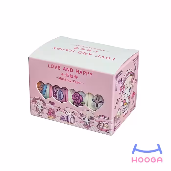 چسب واشی طرح ملودی - صورتی - هوگا شاپ - فروش انواع محصولات فانتزی