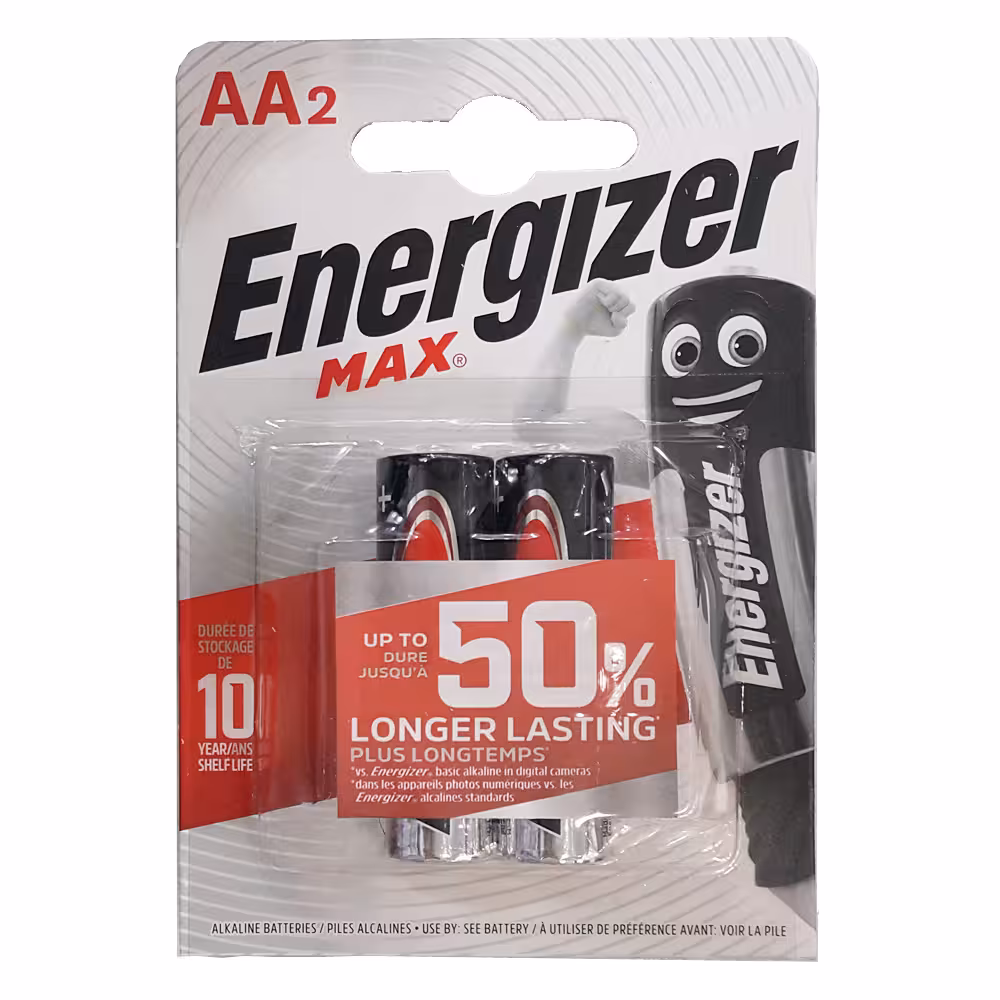 باتری قلمی انرجایزر 2 عددی مکث (ENERGIZER BATTERY MAX AA)