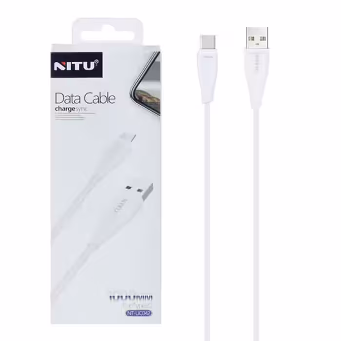 کابل شارژ NITU Type-C مدل UC042 – سفید