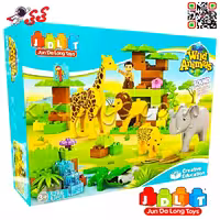 لگو دوپلو باغ وحش حیوانات اسباب بازی کودک قطعه درشت JDLT 5286