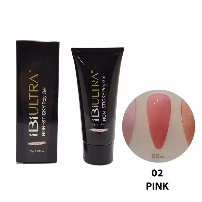 پلی ژل بدون کلینزر آی بی آی شماره 02 Pink