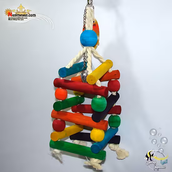 اسباب بازی پرنده چوب و طناب کد 1018