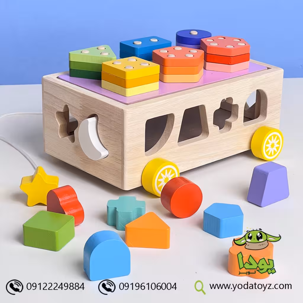 مونته سوری جا نمایی اشکال جعبه مکعبی چوبی 991