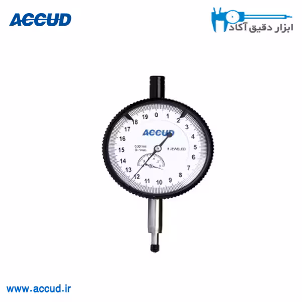 ساعت اندیکاتور عقربه ای (ضد ضربه) دقت بالا Accud (اکیود اتریش) مدل 221-010-11