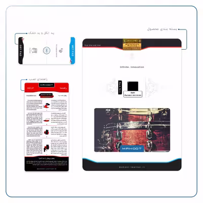 برچسب پوششی ماهوت مدل Drum Kit مناسب برای تبلت اپل iPad mini 2 2013 A1489