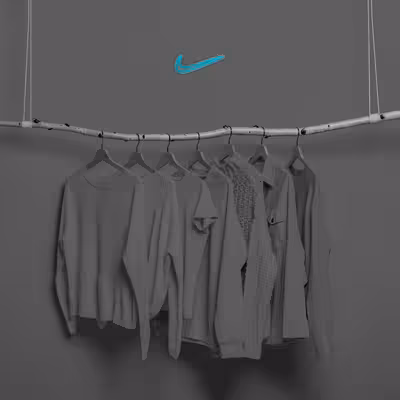 چراغ دیواری نئون دیزاین طرح Nike_TBL