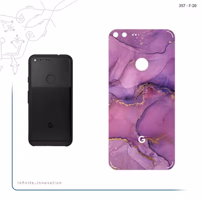 برچسب پوششی ماهوت مدل Purple Marble مناسب برای گوشی موبایل گوگل Pixel