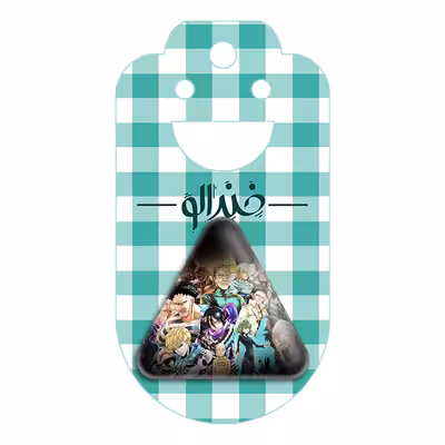 پیکسل خندالو طرح انیمه مرد تک مشتی One Punch Man مدل مثلثی کد 10519