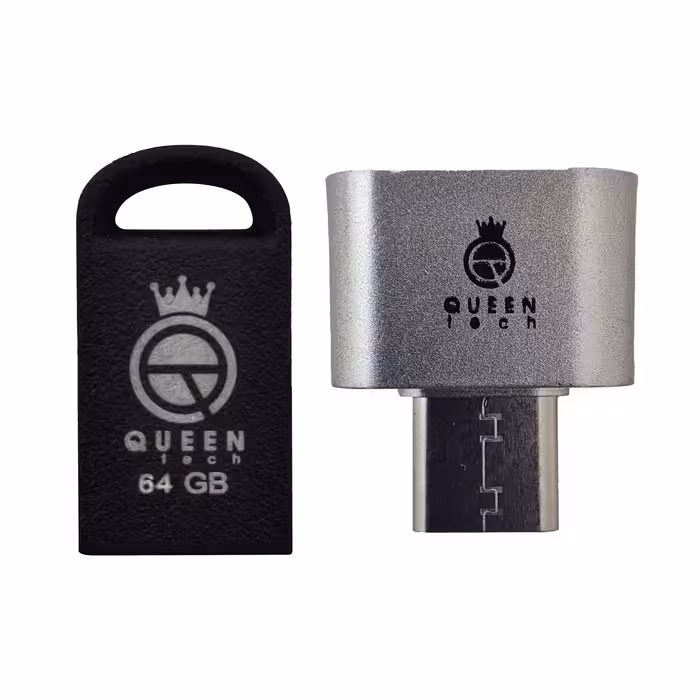 فلش مموری کوئین تک مدل FACT CPLUS-U2 ظرفیت 64 گیگابایت به همراه مبدل Type-C