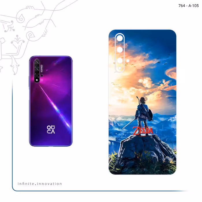 برچسب پوششی ماهوت مدل Legend of Zelda Game Series مناسب برای گوشی موبایل هوآوی Nova 5T