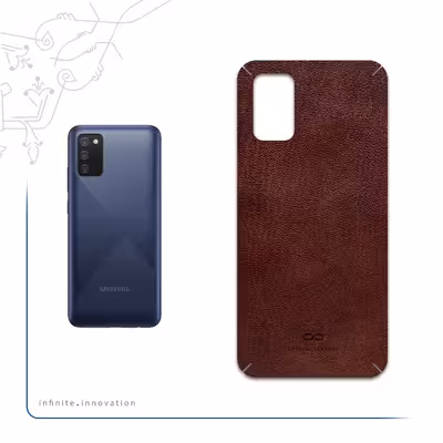 برچسب پوششی ماهوت مدل Natural-Leather مناسب برای گوشی موبایل سامسونگ Galaxy M02s