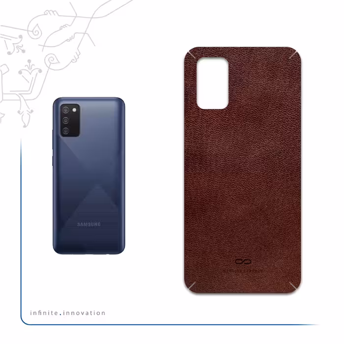برچسب پوششی ماهوت مدل Natural-Leather مناسب برای گوشی موبایل سامسونگ Galaxy M02s