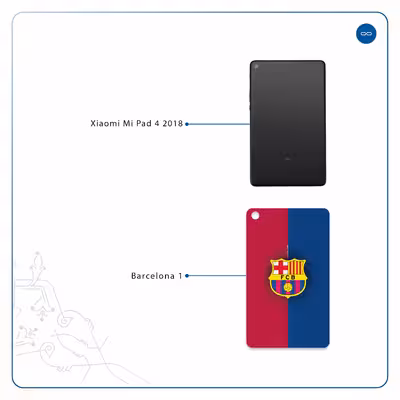 برچسب پوششی ماهوت مدل Barcelona مناسب برای تبلت شیائومی Mi Pad 4 2018