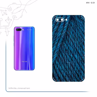 برچسب پوششی ماهوت مدل Fabric Texture 1 مناسب برای گوشی موبایل آنر 10