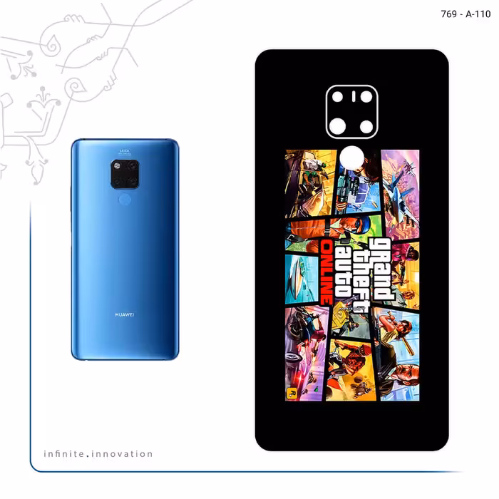 برچسب پوششی ماهوت مدل GTA Online Game Series مناسب برای گوشی موبایل هوآوی Mate 20 X