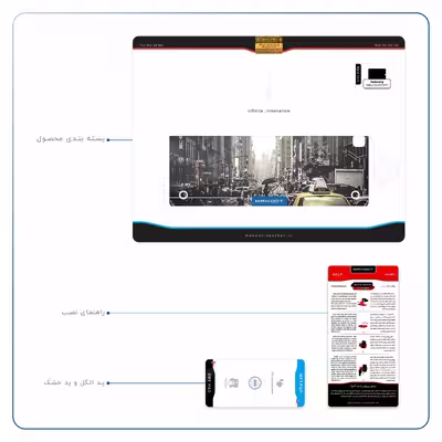برچسب پوششی ماهوت مدل New York City مناسب برای تبلت سامسونگ Galaxy Tab A 9.7 2015 T555
