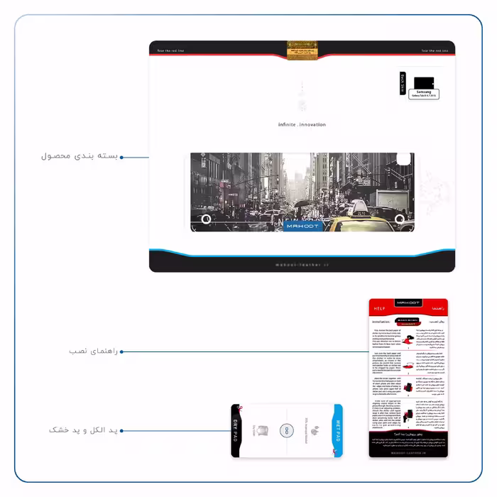 برچسب پوششی ماهوت مدل New York City مناسب برای تبلت سامسونگ Galaxy Tab A 9.7 2015 T555