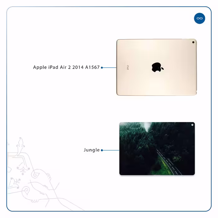 برچسب پوششی ماهوت مدل Jungle مناسب برای تبلت اپل iPad Air 2 2014 A1567