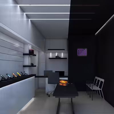 چراغ دیواری نئون دیزاین طرح Xiaomi-GL_PR