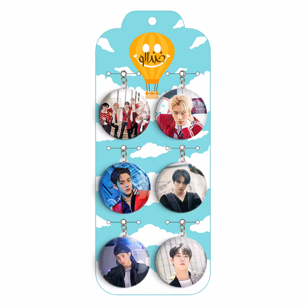 جاکلیدی خندالو مدل گروه NCT کد 521B مجموعه 6 عددی