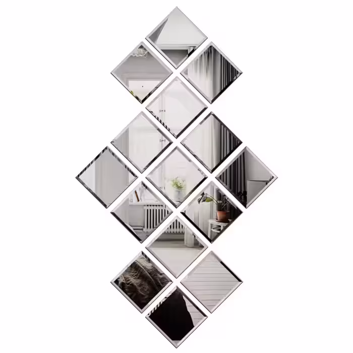 آینه مدل مربع بسته 15 عددی