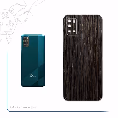 برچسب پوششی ماهوت مدل Dark-Gold-Stripes-Wood مناسب برای گوشی موبایل جی پلاس Z10