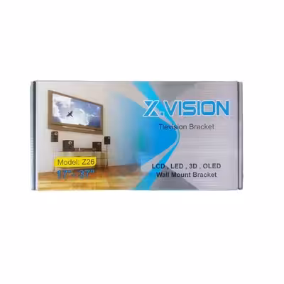 پایه دیواری تلویزیون ایکس ویژن مدل Z26 مناسب برای تلویزیون های 17تا 37اینچ