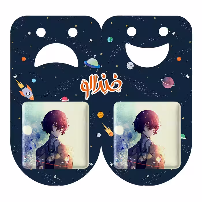 پیکسل خندالو مدل دازای سان انیمه سگ های ولگرد بانگو کد 11800 به همراه مگنت