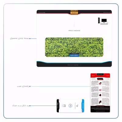 برچسب پوششی ماهوت مدل Leafs مناسب برای تبلت اپل iPad Pro 10.5 2017 A1709