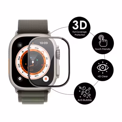  محافظ صفحه نمایش لاین مدل RT007 مناسب برای اپل واچ Ultra 49mm بسته دو عددی