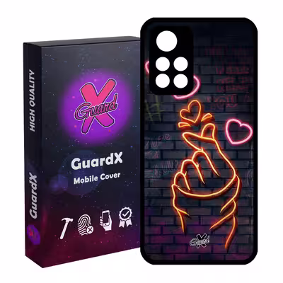کاور گارد ایکس طرح Love مدل Glass10022 مناسب برای گوشی موبایل شیائومی Poco M4 Pro 5G/Redmi Note 11T 5G/Redmi Note 11S 5G