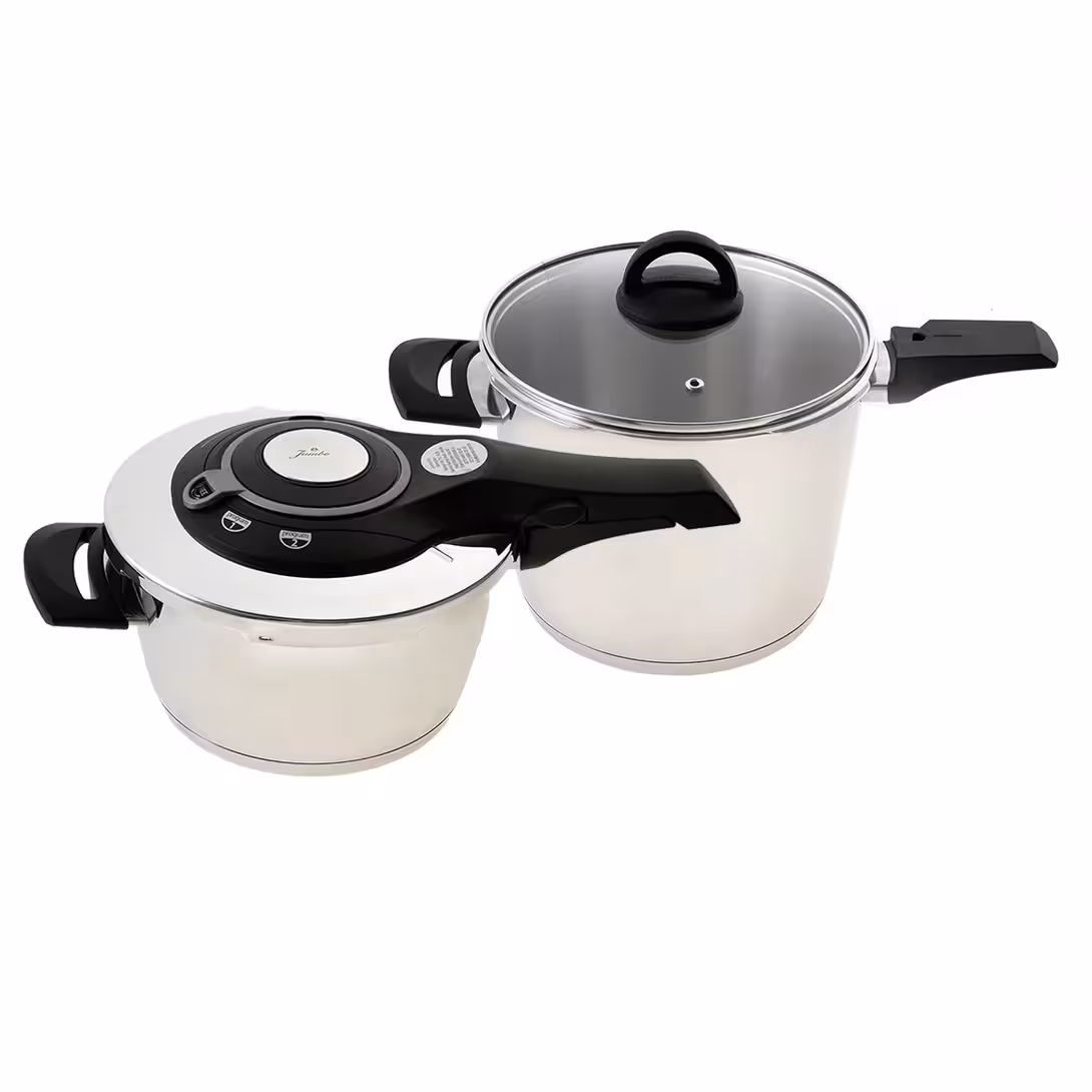 زودپز دوقلوی استیل 6 4 لیتری Jumbo ترکیه مدل Procook
