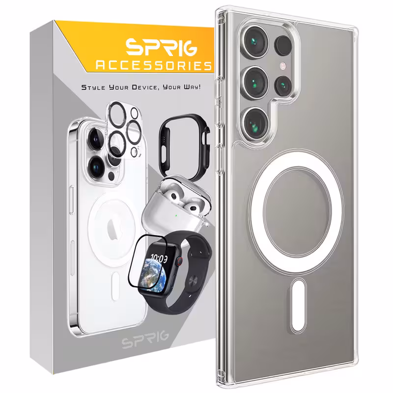 کاور اسپریگ مدل Clear Magsafe مناسب برای گوشی موبایل سامسونگ Galaxy S25 Ultra | کالا مکس
