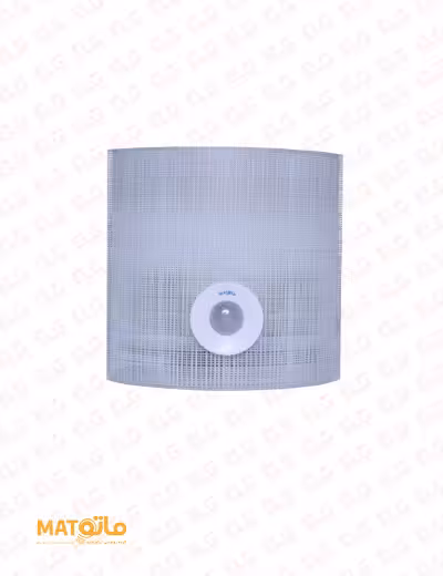 چراغ دیواری سنسوردار شیشه و فلز ماتو