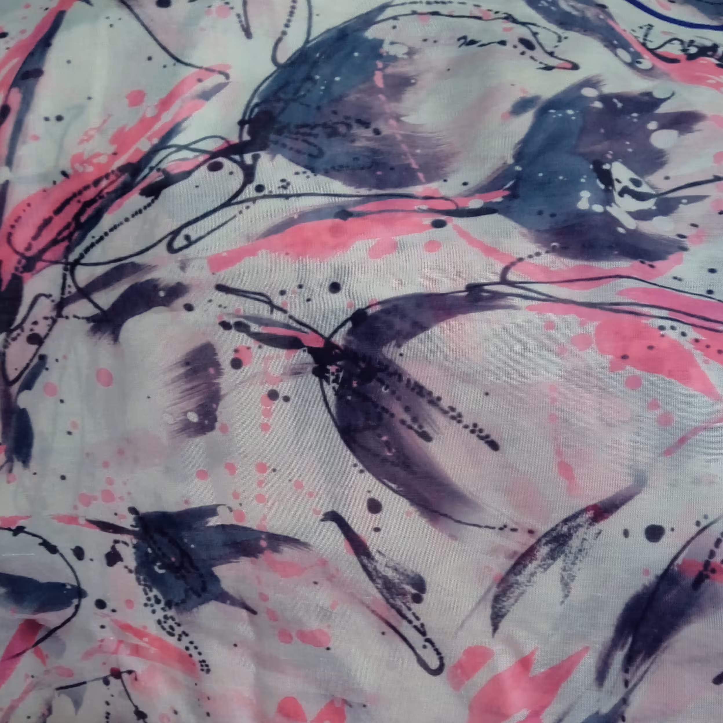 روسری  نخی دور دوخت 