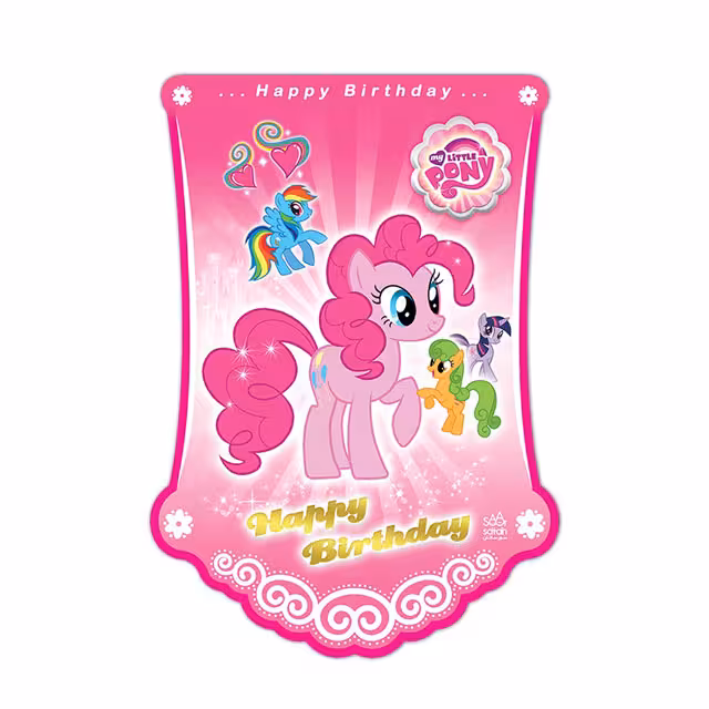 ریسه تولد طرح پونی بسته 10عددی