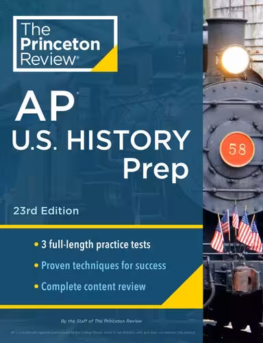 خرید و دانلود نسخه کامل کتاب Princeton Review AP U.S. History Prep : 3 Practice Tests   Complete Content Review   Strategies &amp; Techniques