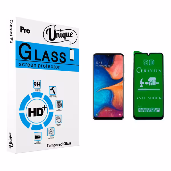 محافظ صفحه نمایش 9D یونیک مدل  Clear مناسب برای گوشی موبایل سامسونگ Galaxy A20 / A30 / A50 / M30