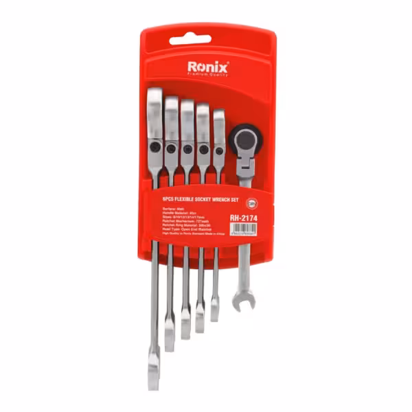 ست آچار جغجغه 6عددی تاشو رونیکس کد 2174